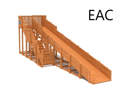 Зимняя горка Snow Fox (скат 10 м) с окраской