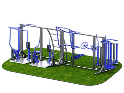 Уличный тренажерный комплекс на раме TORUDA IE 5