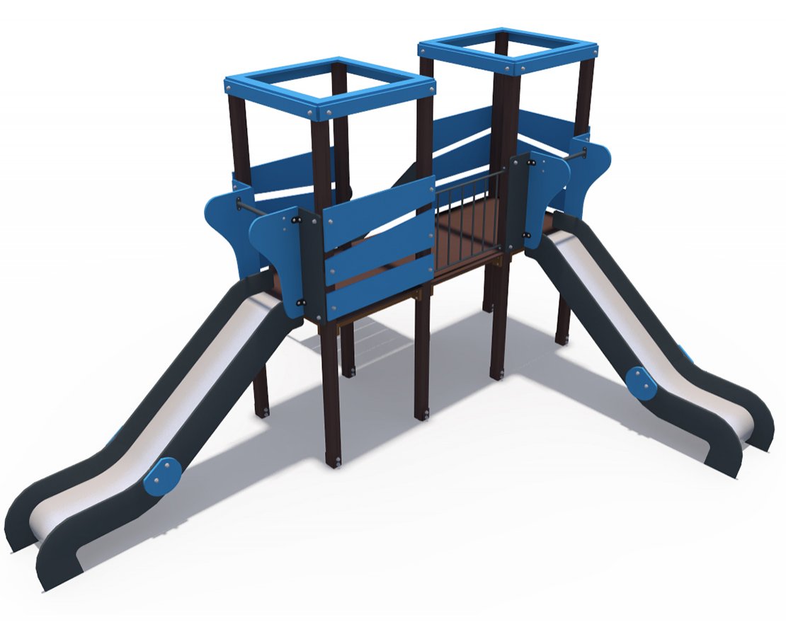 Детский игровой комплекс Геометрия Н-1200 ДИО 09000 - вид 5