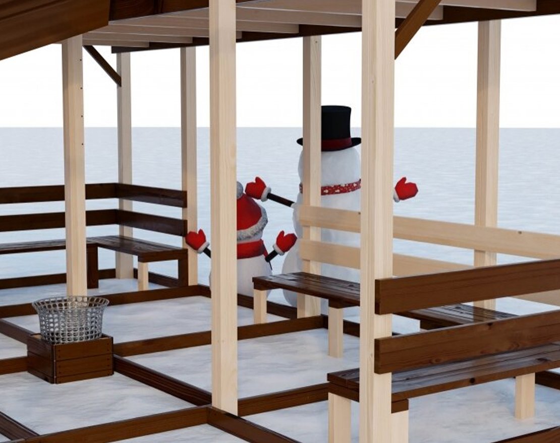 Зимняя горка Ледяной полёт - вид 4