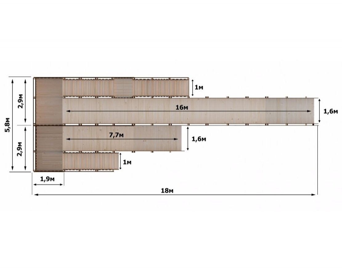 Зимняя горка Ледяной полёт - вид 3